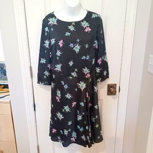 BR Dark Green Floral Dress, 8
